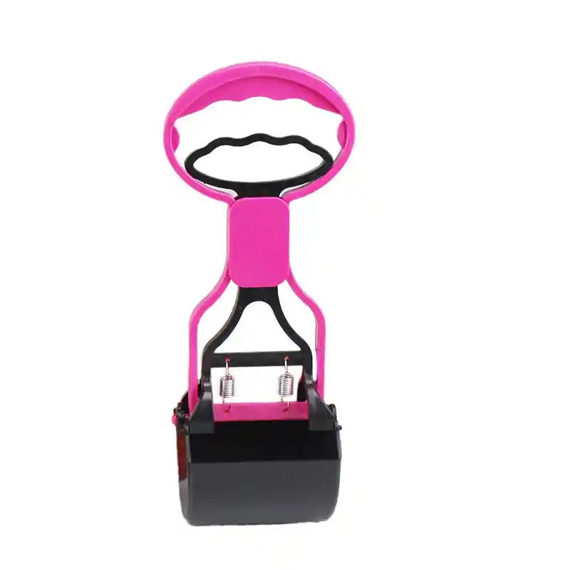 Pink pooper scooper with ergonomic design