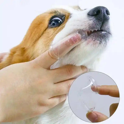 Super Soft Pet Finger Toothbrush - Teeth Care Tool for Dogs