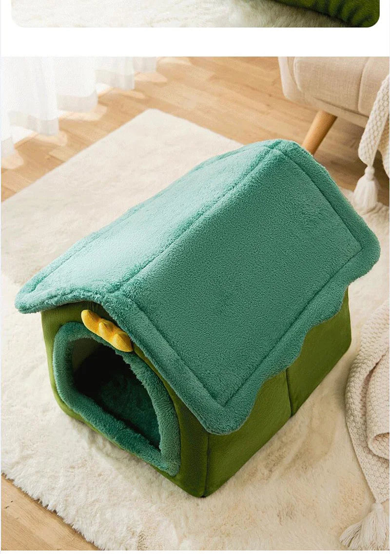 Foldable Dog House Kennel Bed Mat: A Cozy Retreat for Your Furry Friends!