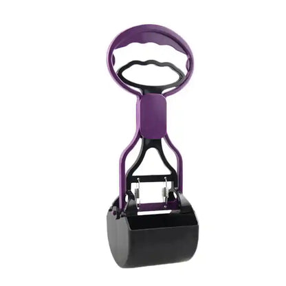 Purple pooper scooper with durable design