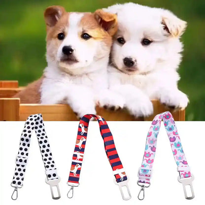 Adjustable Dog Leash & Car Seatbelt - For Small to Medium Dogs