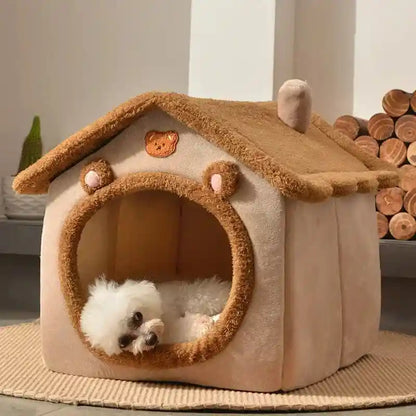 Foldable Dog House Kennel Bed Mat: A Cozy Retreat for Your Furry Friends!