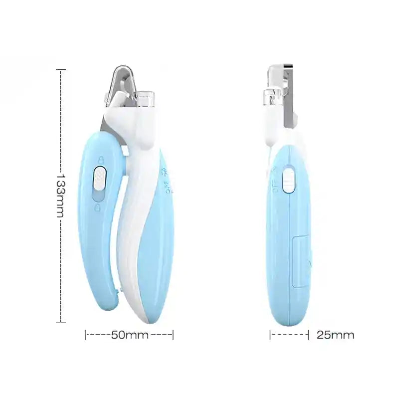 Dimensions of blue pet nail clippers