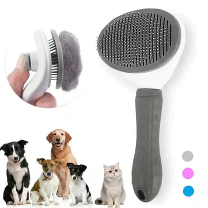 Self-Cleaning Pet Hair Removal Comb: Effortless Grooming for Your Furry Friends!