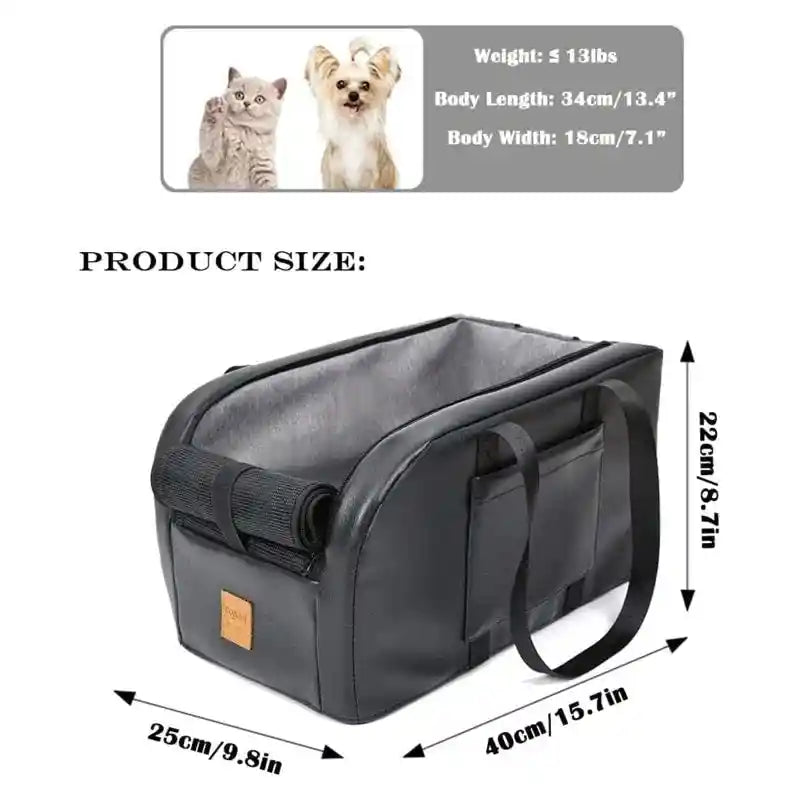 Pet Car Booster Seat: Comfortable Travel for Small Dogs and Cats!