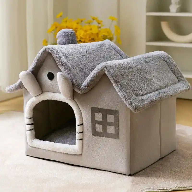 Foldable Dog House Kennel Bed Mat: A Cozy Retreat for Your Furry Friends!