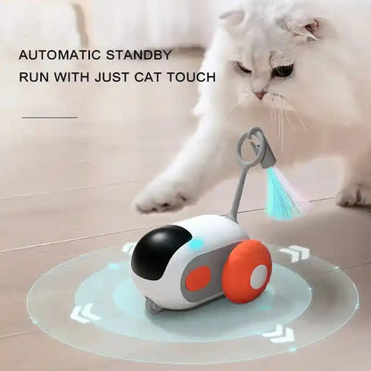 Smart Cat Toy: Interactive USB Charging Self-Moving Car!