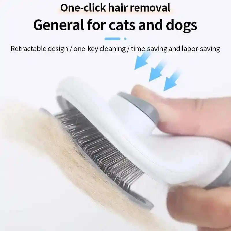 Self-Cleaning Pet Hair Removal Comb: Effortless Grooming for Your Furry Friends!