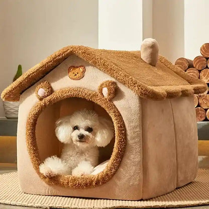 Foldable Dog House Kennel Bed Mat: A Cozy Retreat for Your Furry Friends!