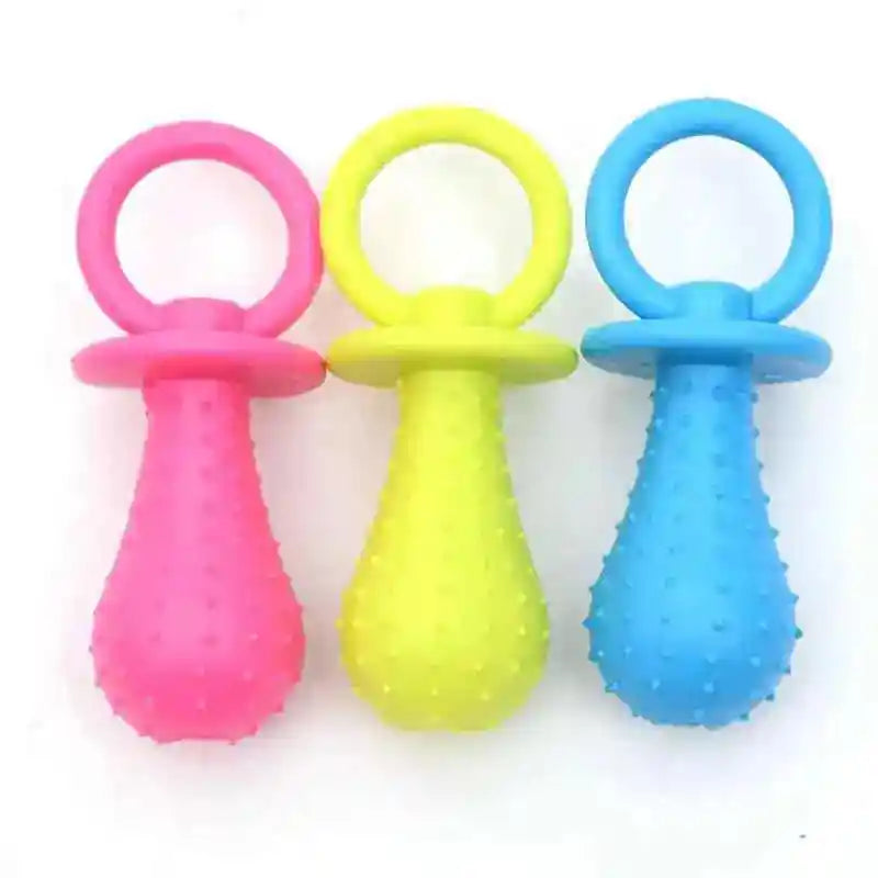 Rubber Chew Toy for Small Dogs - Bite-Resistant & Teeth Cleaning