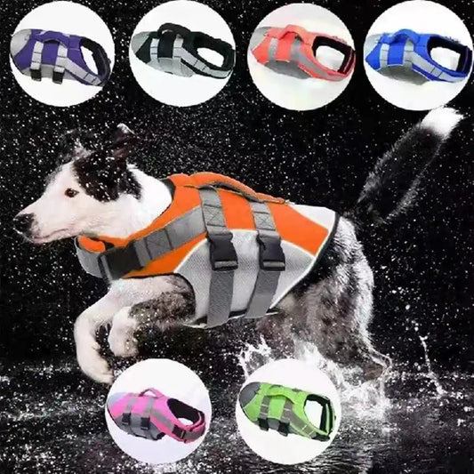 Puppy Dog Life Jacket: Reflective Life Harness Vest for Small to Medium Dogs!