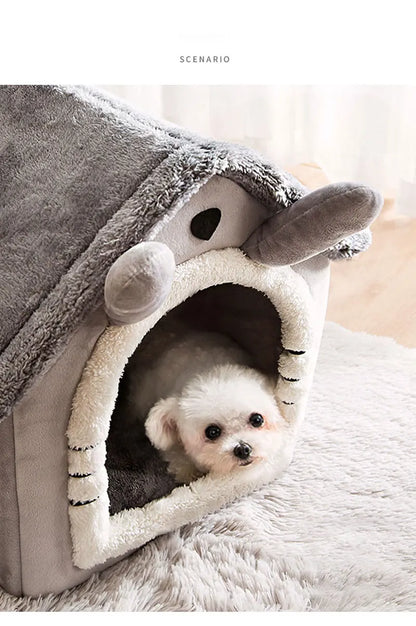 Foldable Dog House Kennel Bed Mat: A Cozy Retreat for Your Furry Friends!