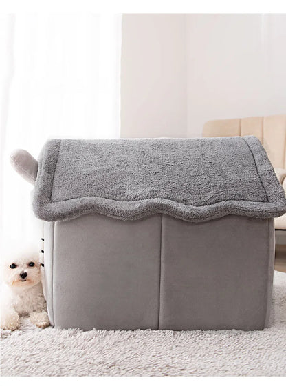 Foldable Dog House Kennel Bed Mat: A Cozy Retreat for Your Furry Friends!