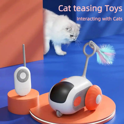 Smart Cat Toy: Interactive USB Charging Self-Moving Car!