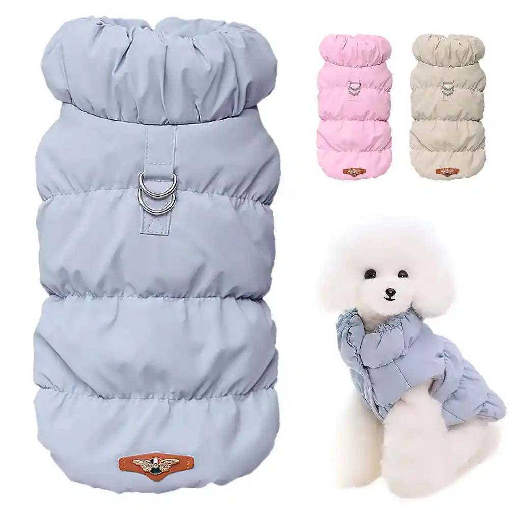 Soft Warm Dog Clothes: The Perfect Winter Jacket for Your Furry Friend!