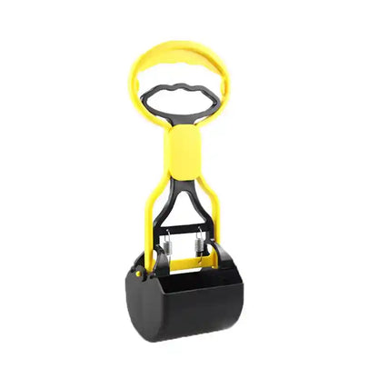 Yellow pooper scooper with durable build