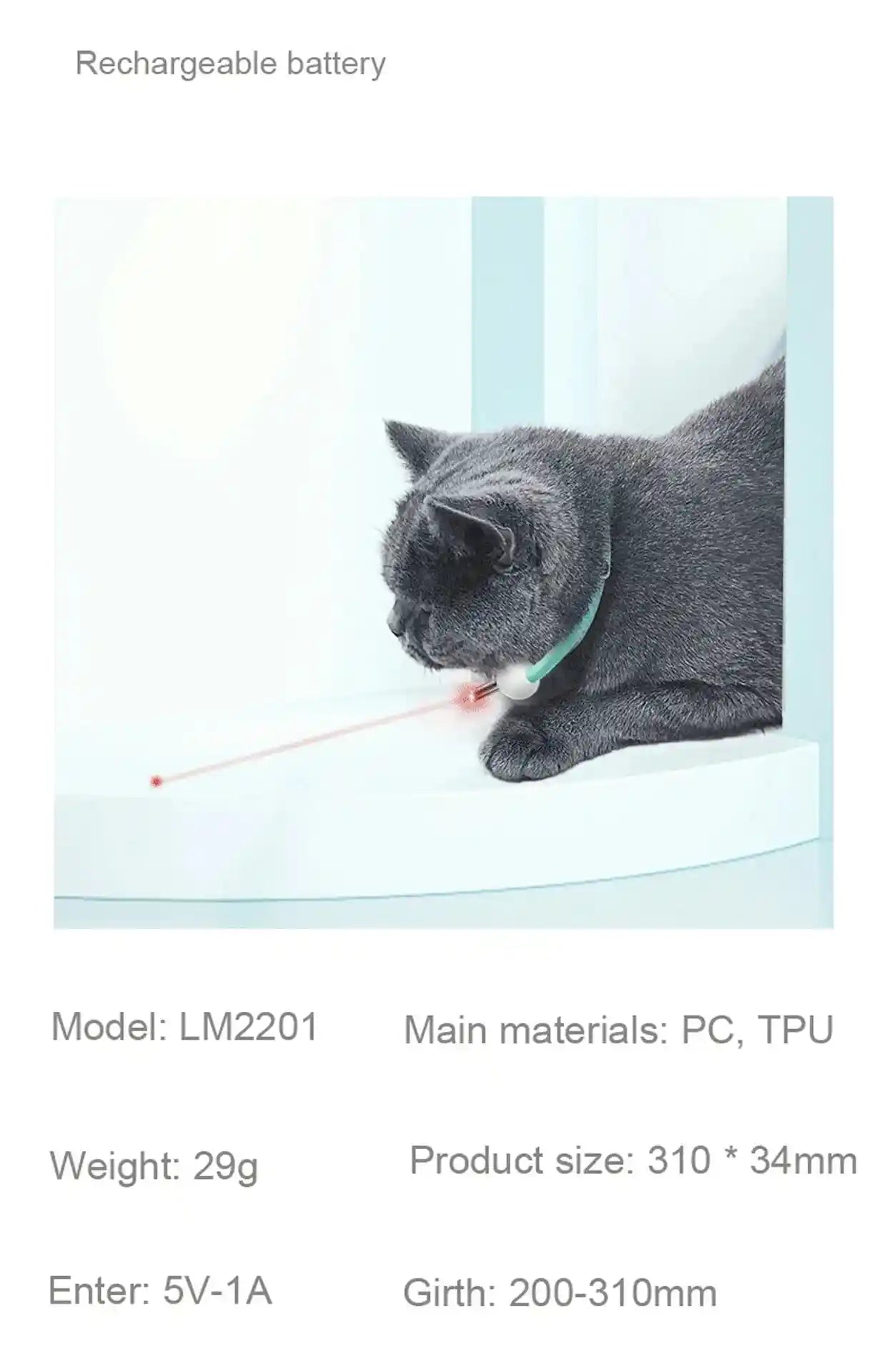 Wearable Electric Smart Cat Laser Collar: Playtime Just Got Smarter!