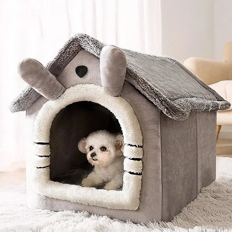 Foldable Dog House Kennel Bed Mat: A Cozy Retreat for Your Furry Friends!