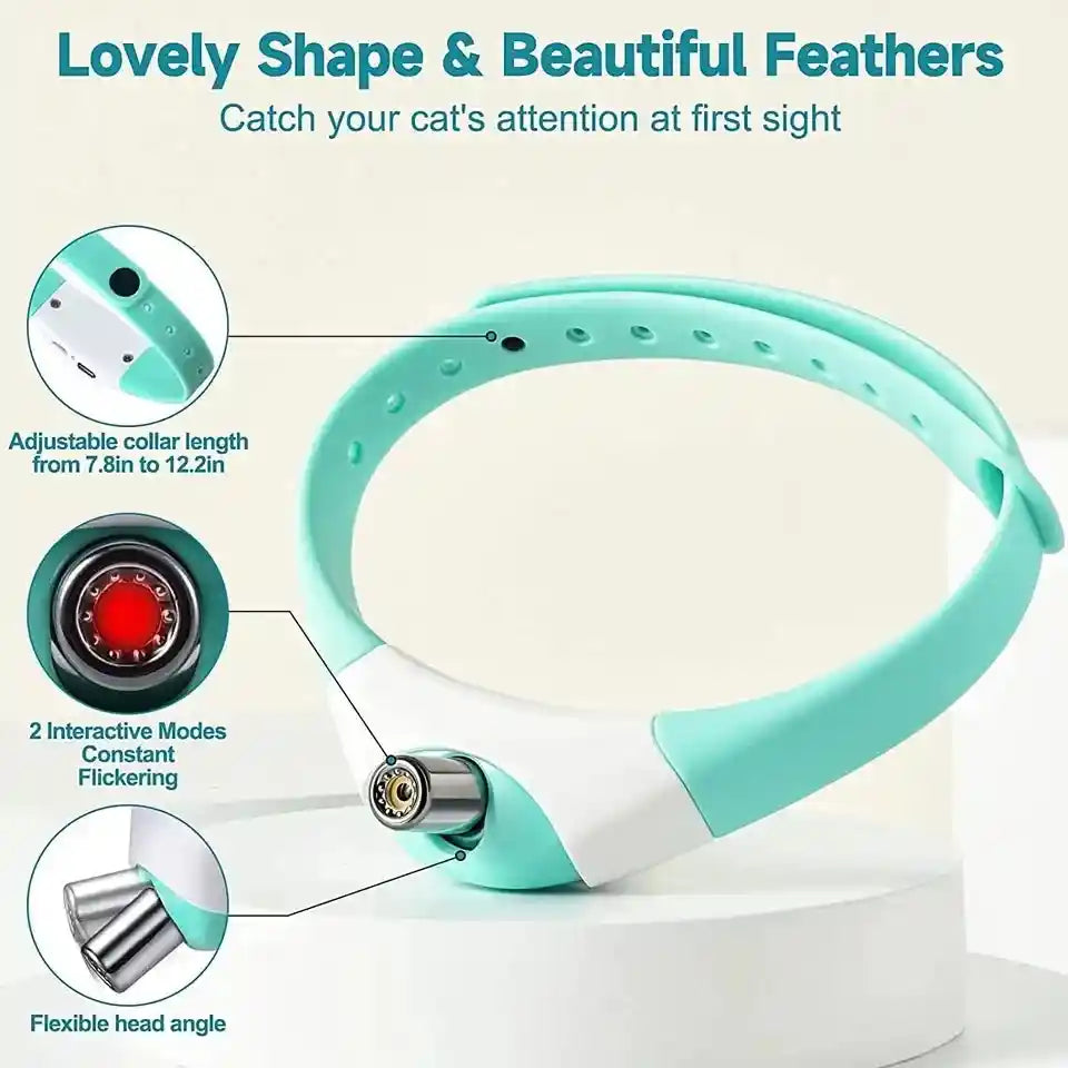 Wearable Electric Smart Cat Laser Collar: Playtime Just Got Smarter!