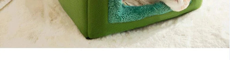 Foldable Dog House Kennel Bed Mat: A Cozy Retreat for Your Furry Friends!