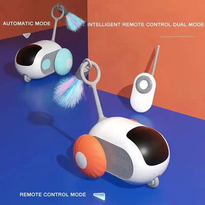 Smart Cat Toy: Interactive USB Charging Self-Moving Car!