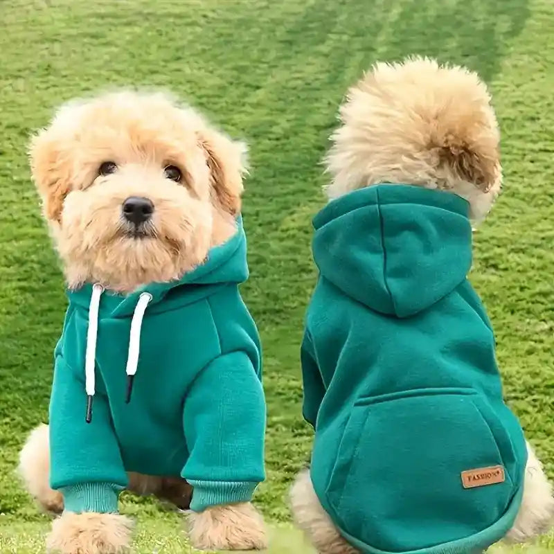 Cozy Dog Hoodie with Back Pocket | Pet Sweatshirt for Small Dogs